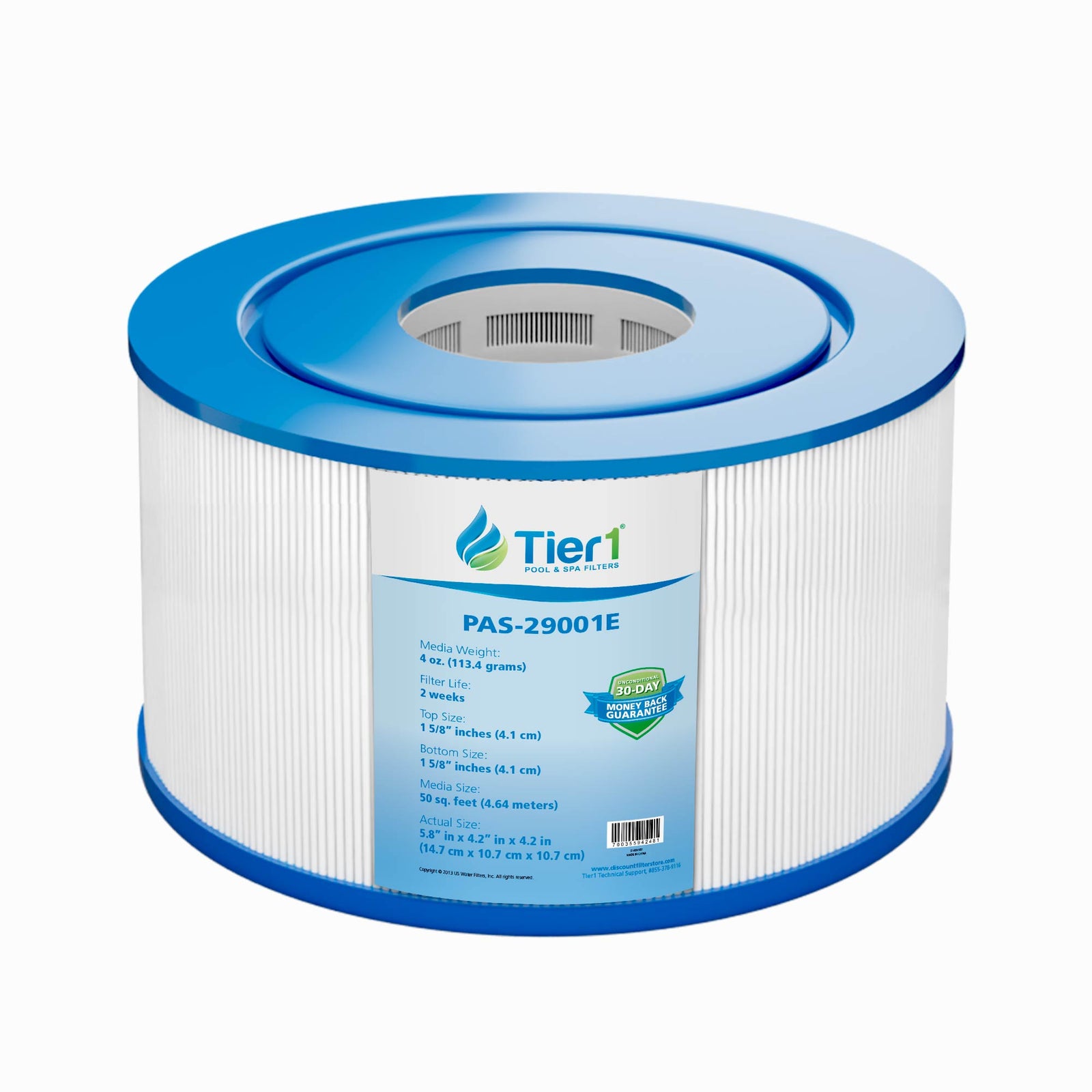 Tier1 Pool Filter (6-Pack) for Intex 29001E -Washable Trilobal Dirt-Lock Pleats