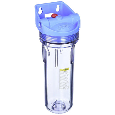 PENTEK-158649 3G Slim Line 1/2 Inch Clear Filter Housing with Pressure Relief - Whole House Systems - 36.23 - DiscountFilterStore.com