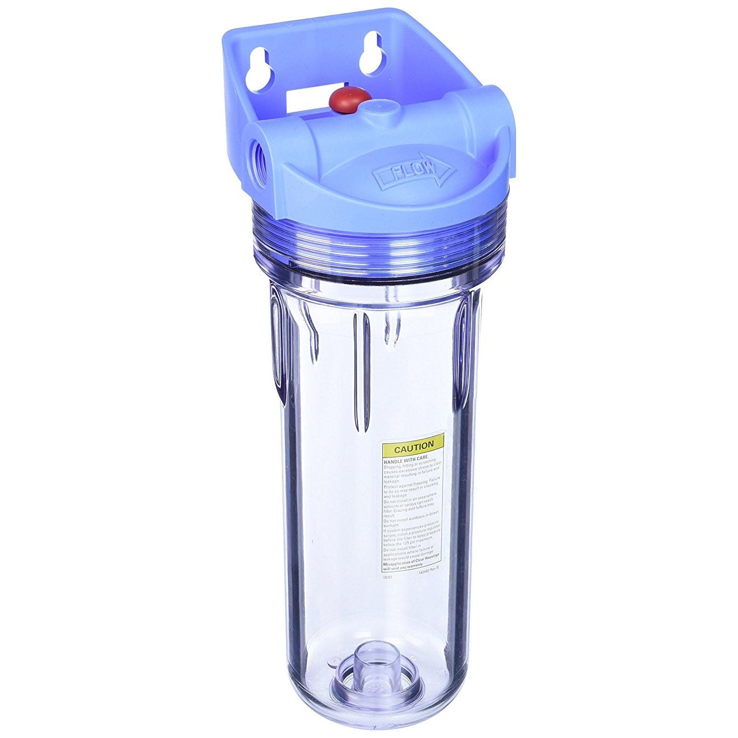 PENTEK-158649 3G Slim Line 1/2 Inch Clear Filter Housing with Pressure Relief - DiscountFilterStore.com