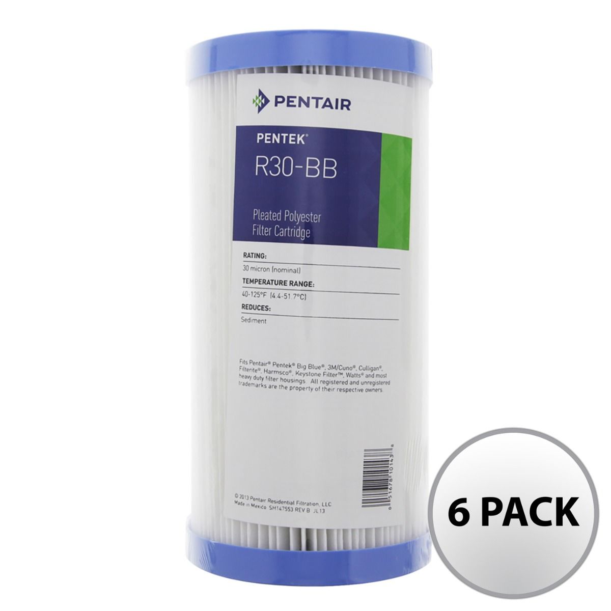 R30-BB Pentek Whole House Water Filter Replacement Cartridge - DiscountFilterStore.com