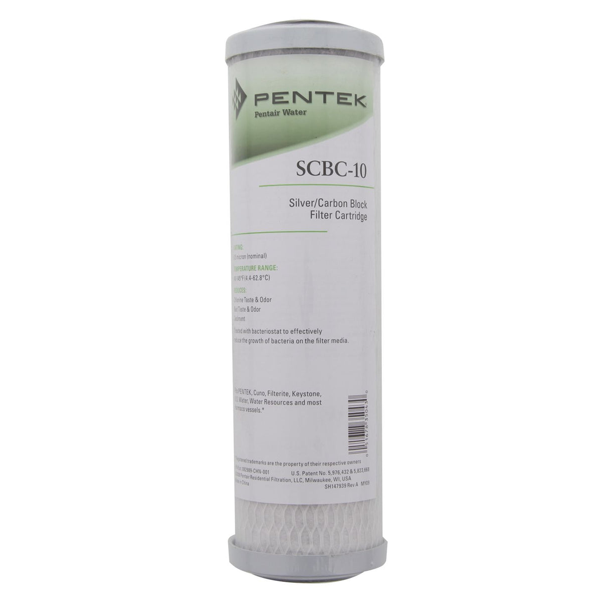 Pentek SCBC-10 Silvered Carbon Block - DiscountFilterStore.com