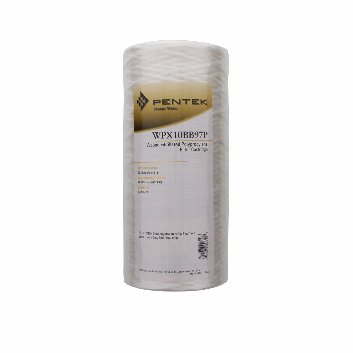 WPX10BB97P Pentek Fibrillated Polypropylene Water Filter