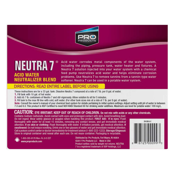 SP47N Pro Products Neutra 7 Acid Water Neutralizer - Parts and Accessories - 28.87 - DiscountFilterStore.com