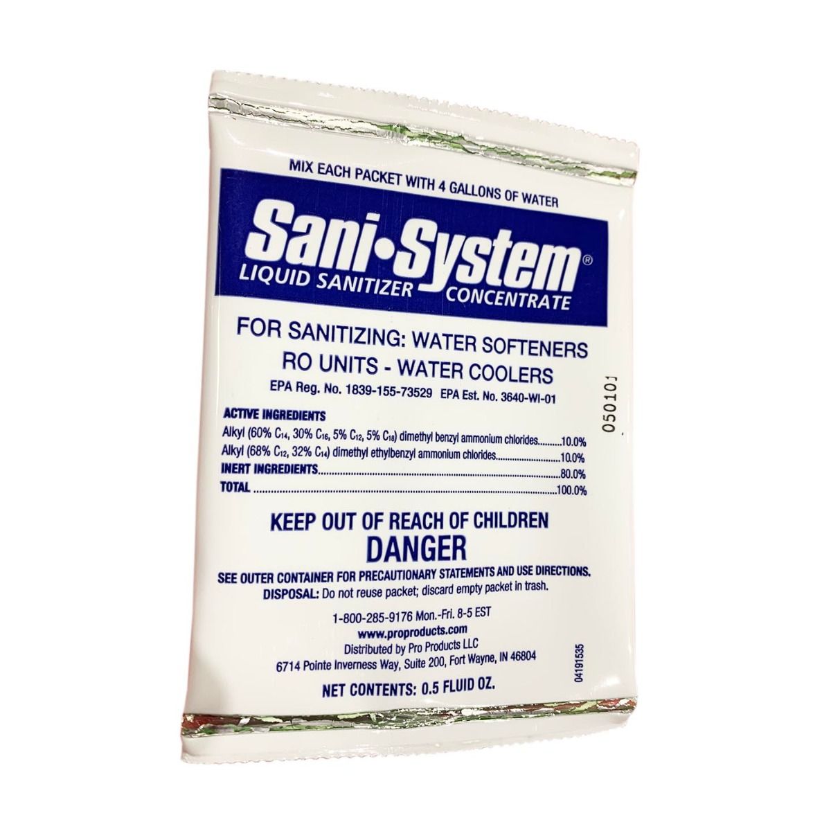 WS-Sani-System-1PK Pro Products Water Softener Liquid Sanitizer - DiscountFilterStore.com