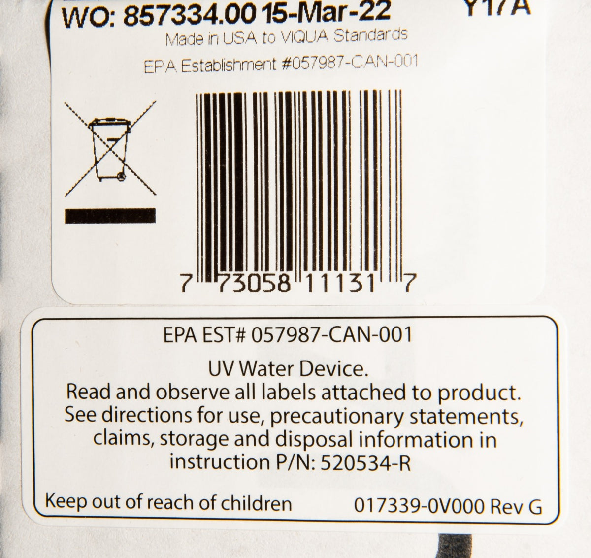 QL-200 Replacement Lamp And Quartz Sleeve For VH200 - DiscountFilterStore.com