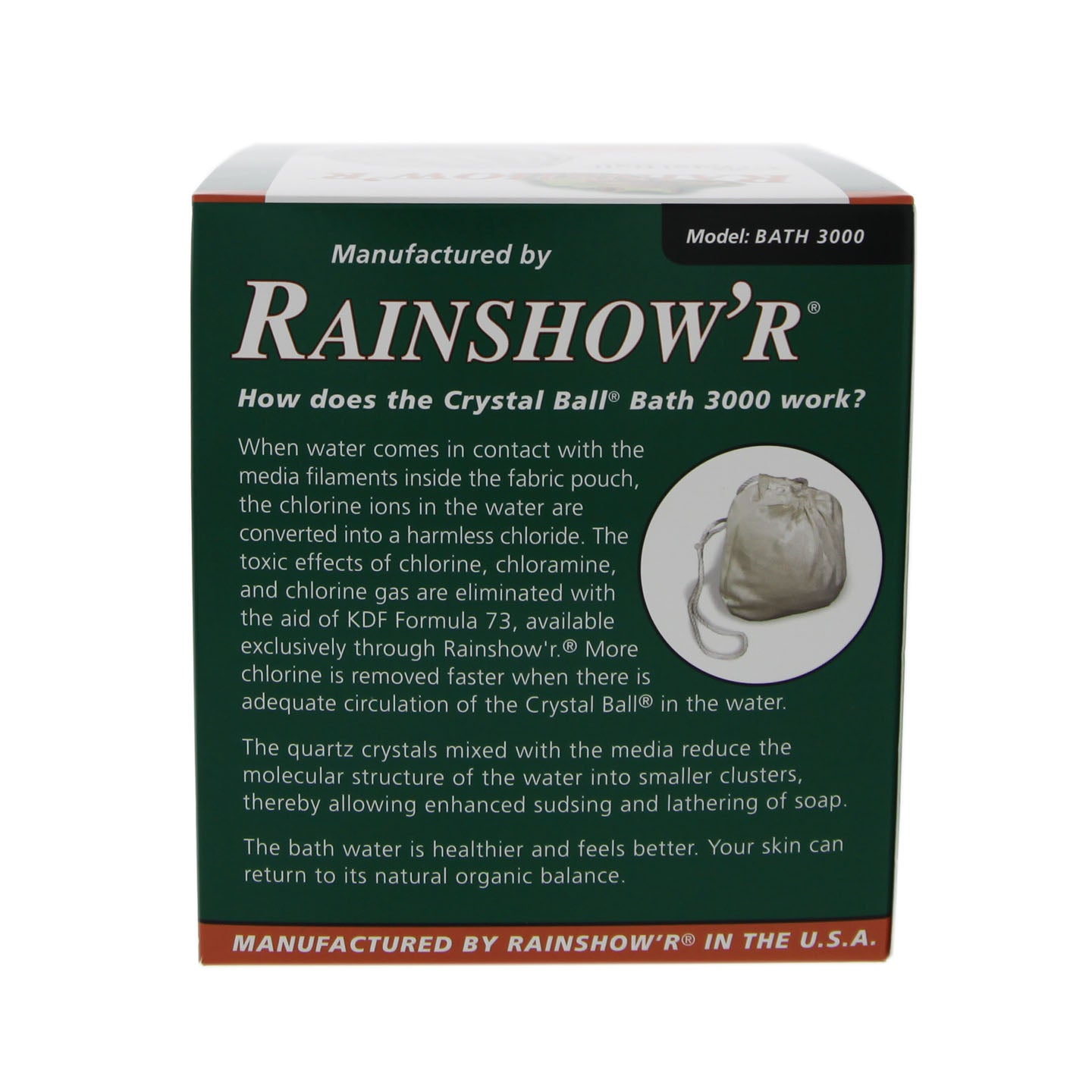 Rainshower BATH-3000 Crystal Ball Bath Dechlorinator - DiscountFilterStore.com