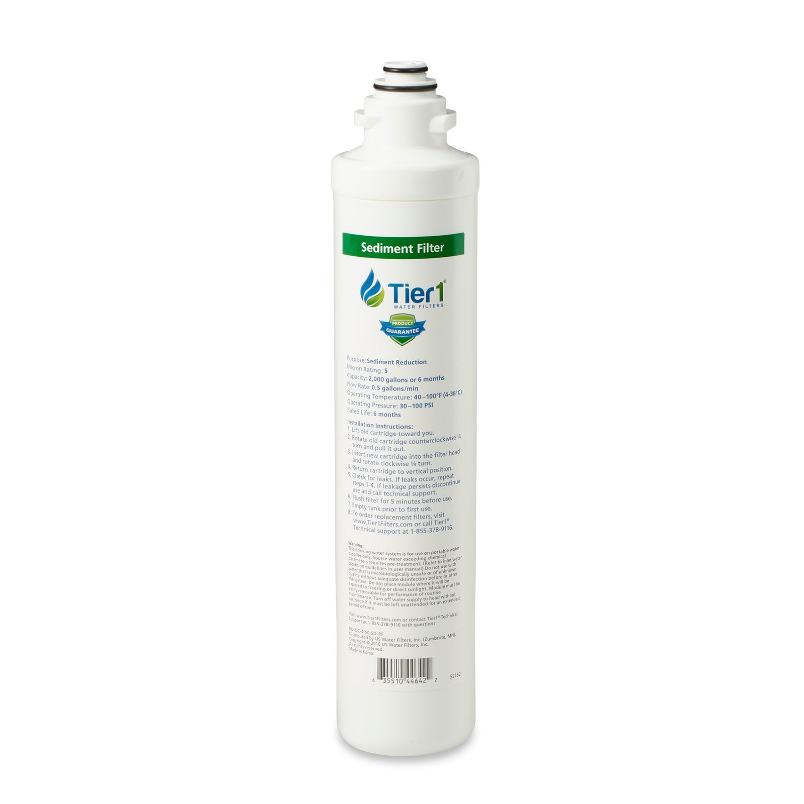 RO-QC4-SDRF 4-Stage Sediment Quick Change Reverse Osmosis Water Filter Replacement by Tier1 - DiscountFilterStore.com