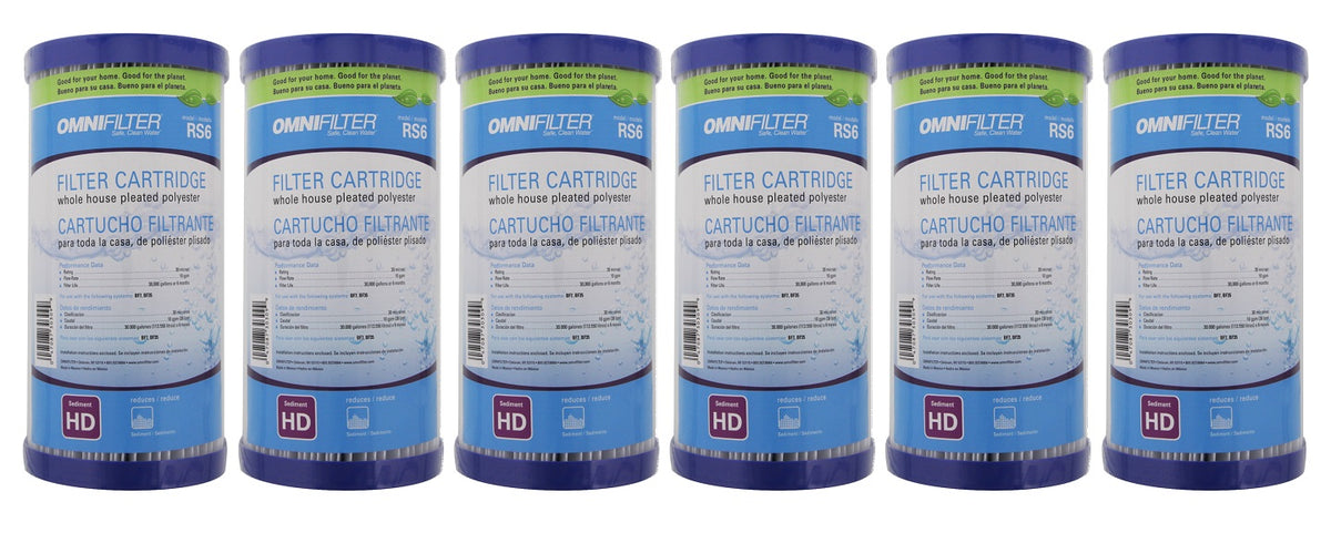 RS6-SS2-S06 OmniFilter Whole House Water Filter Cartridge - DiscountFilterStore.com