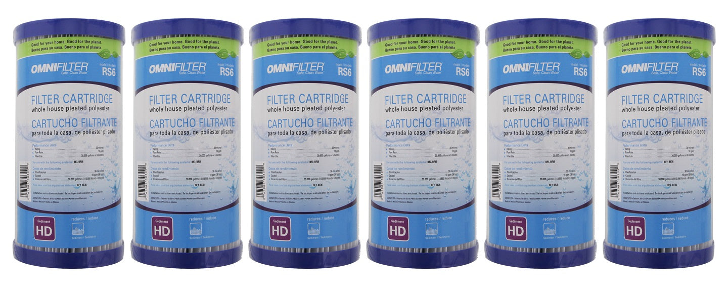RS6-SS2-S06 OmniFilter Whole House Water Filter Cartridge - DiscountFilterStore.com