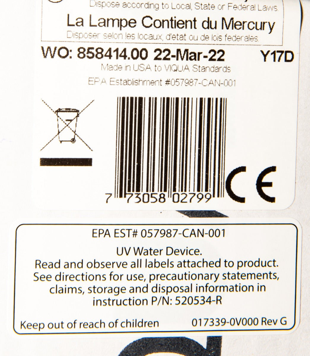 S212RL Viqua Water Disinfection System UV Lamp - DiscountFilterStore.com