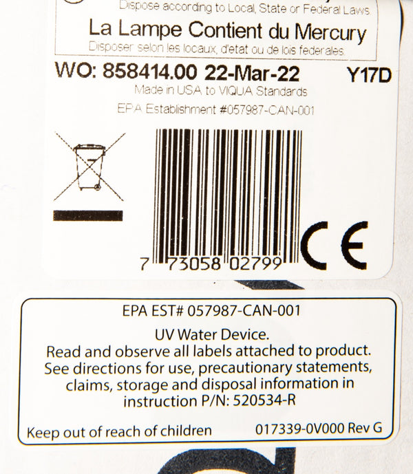 S212RL Viqua Water Disinfection System UV Lamp - Whole House Systems - 88.0 - DiscountFilterStore.com