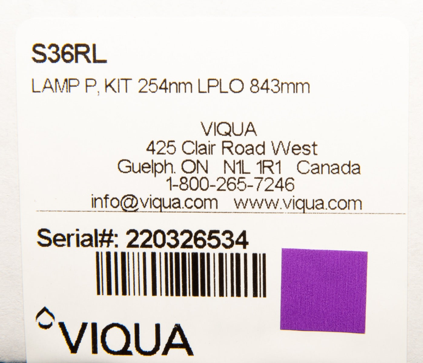 Viqua S36RL Replacement UV Lamp - DiscountFilterStore.com