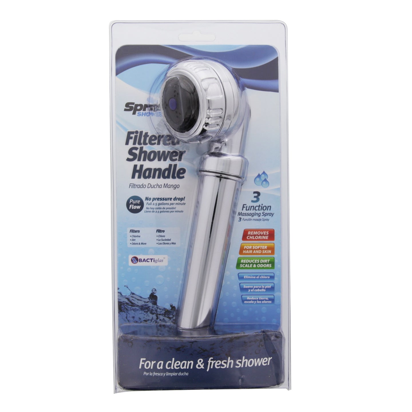 HH-CM Sprite Original Hand-Held 3-Setting Filtered Shower (Chrome) - Shower & Bath Filters - 44.94 - DiscountFilterStore.com
