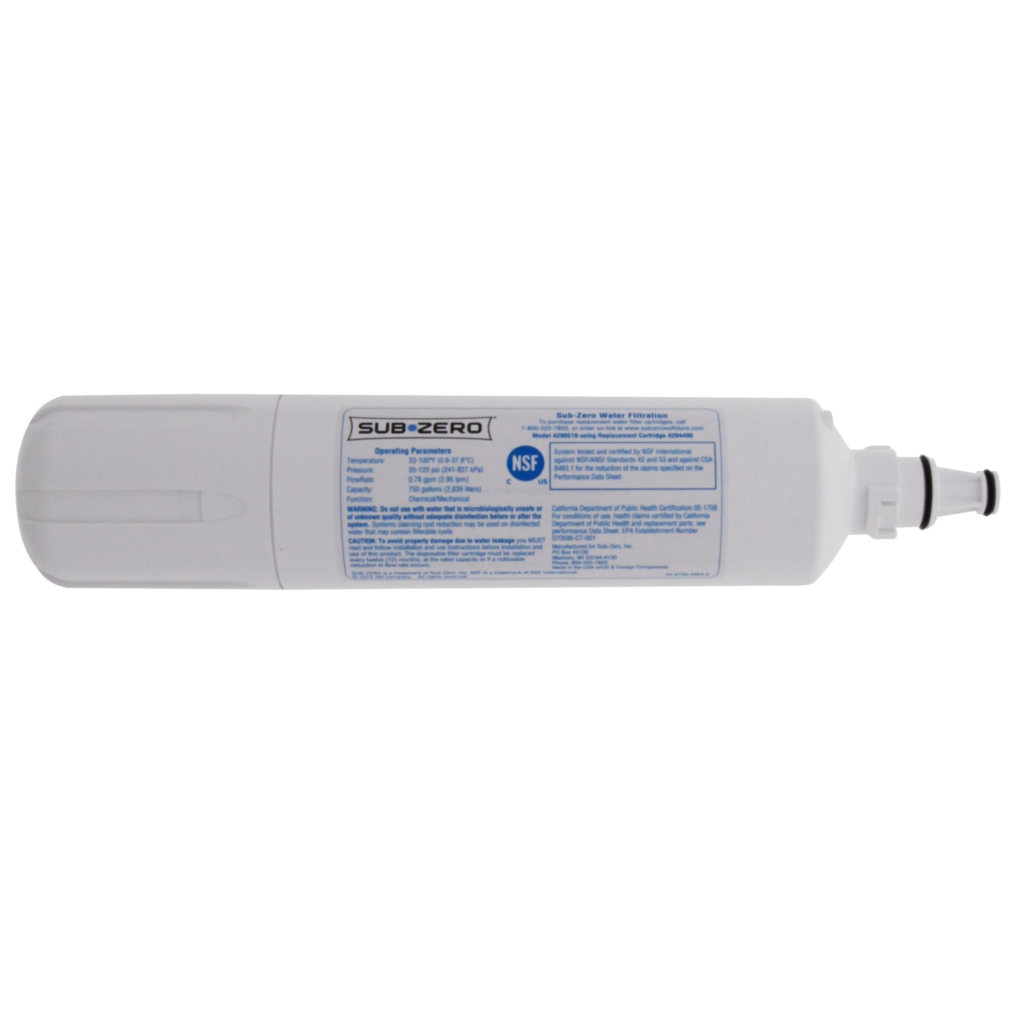4204490 Sub-Zero Refrigerator Water Filter - DiscountFilterStore.com
