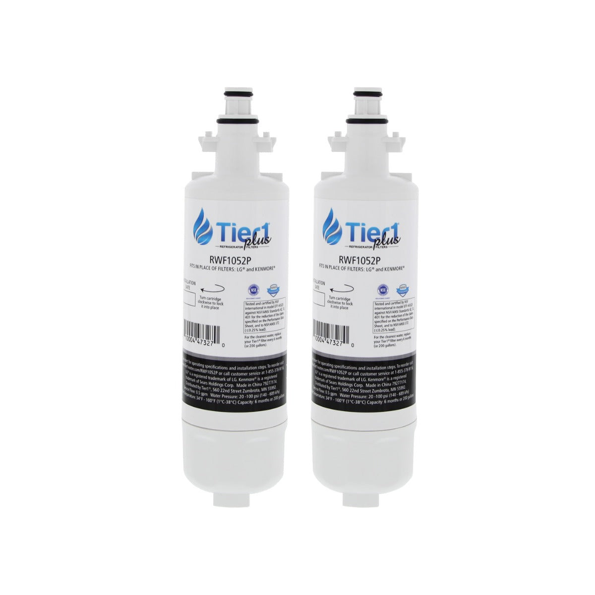 LT700P LG Comparable Lead and Mercury Reducing Refrigerator Water Filter By Tier1 Plus - DiscountFilterStore.com