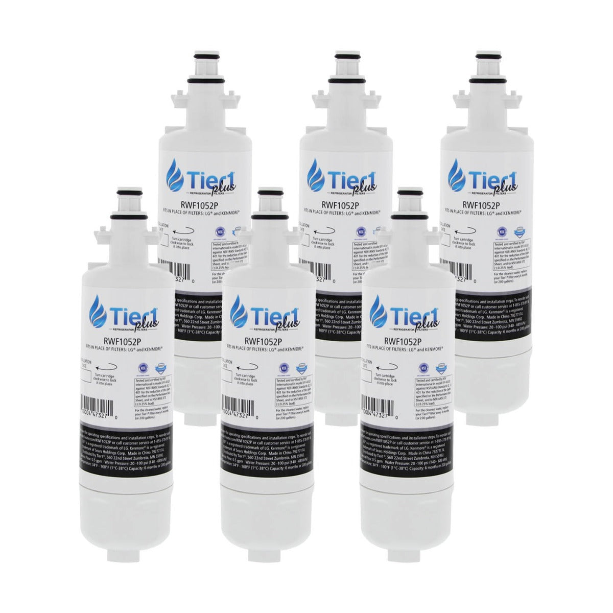 LT700P LG Comparable Lead and Mercury Reducing Refrigerator Water Filter By Tier1 Plus - DiscountFilterStore.com