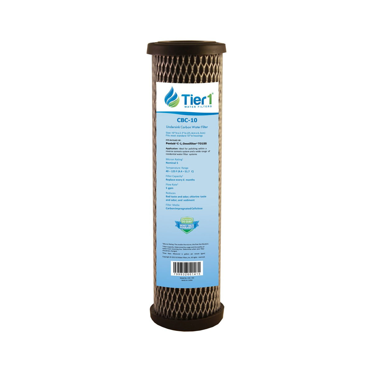 Pentek C1 Comparable Carbon Block Water Filter by Tier1 - DiscountFilterStore.com