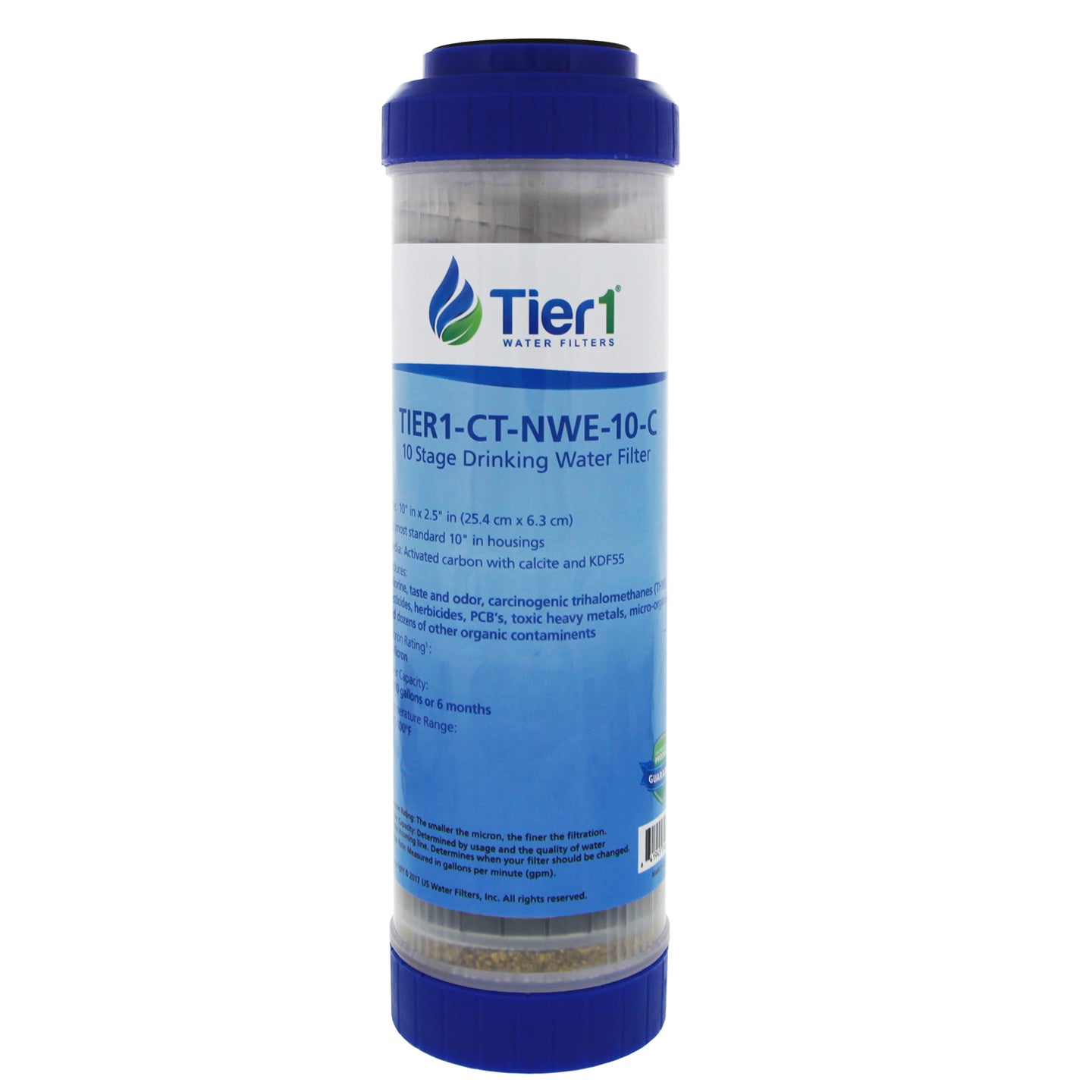 10 x 2.5 Inch 10 Stage Countertop or Undersink Filter Cartridge Replacement by Tier1 - DiscountFilterStore.com