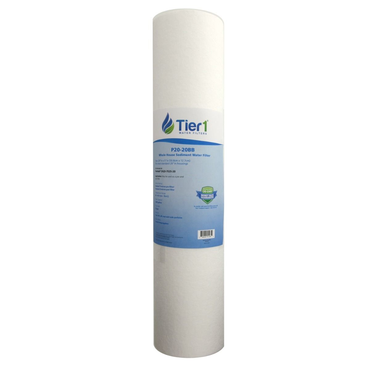 DGD-7525-20 Pentek Comparable Whole House Replacement Sediment Filter Cartridge by Tier1 - DiscountFilterStore.com