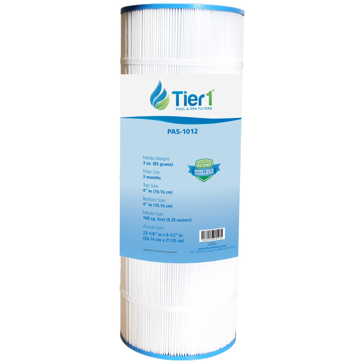 23-1/8 x 8-1/2 Inch Tier1 Brand Replacement For Hayward CX1100-RE - DiscountFilterStore.com