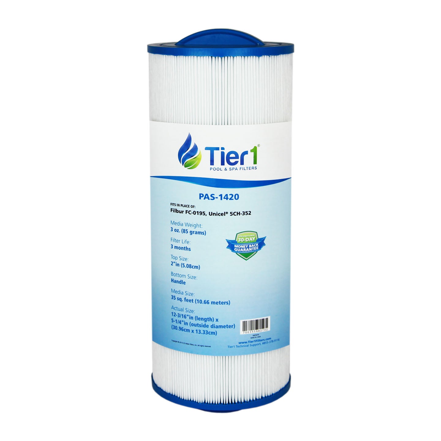 12-3/16 x 5-1/4 Inch Tier1 Brand Replacement For 20042, 370-0242 & 370-0243 - DiscountFilterStore.com