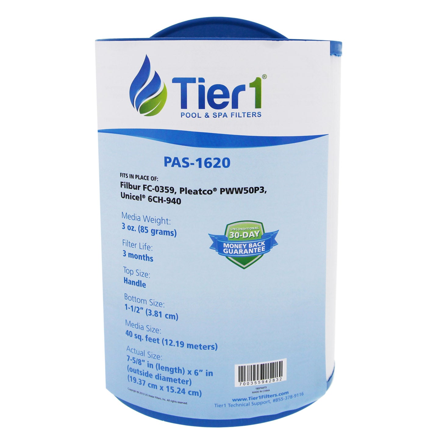 8-1/4 x 6 Inch Tier1 Brand Replacement For 817-0050, 03FIL1400, 25252, 378902 & PWW50 - DiscountFilterStore.com