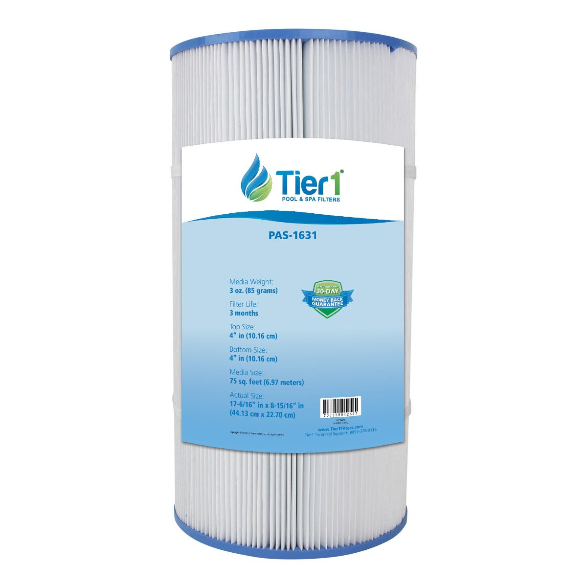 17-3/8 x 8-15/16 Inch Tier1 Brand Replacement For 817-0075N, PWWCT75, FC-1255 - DiscountFilterStore.com