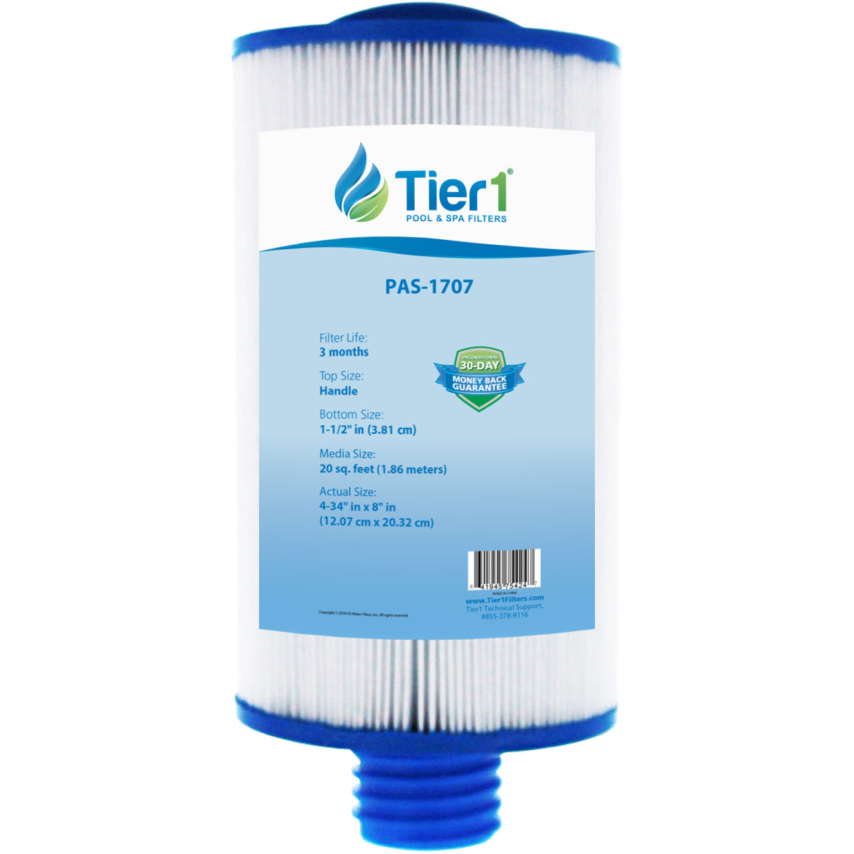 8 x 4-3/4 Inch Tier1 Brand Replacement For PLEATCO-PSANT20P3 - DiscountFilterStore.com