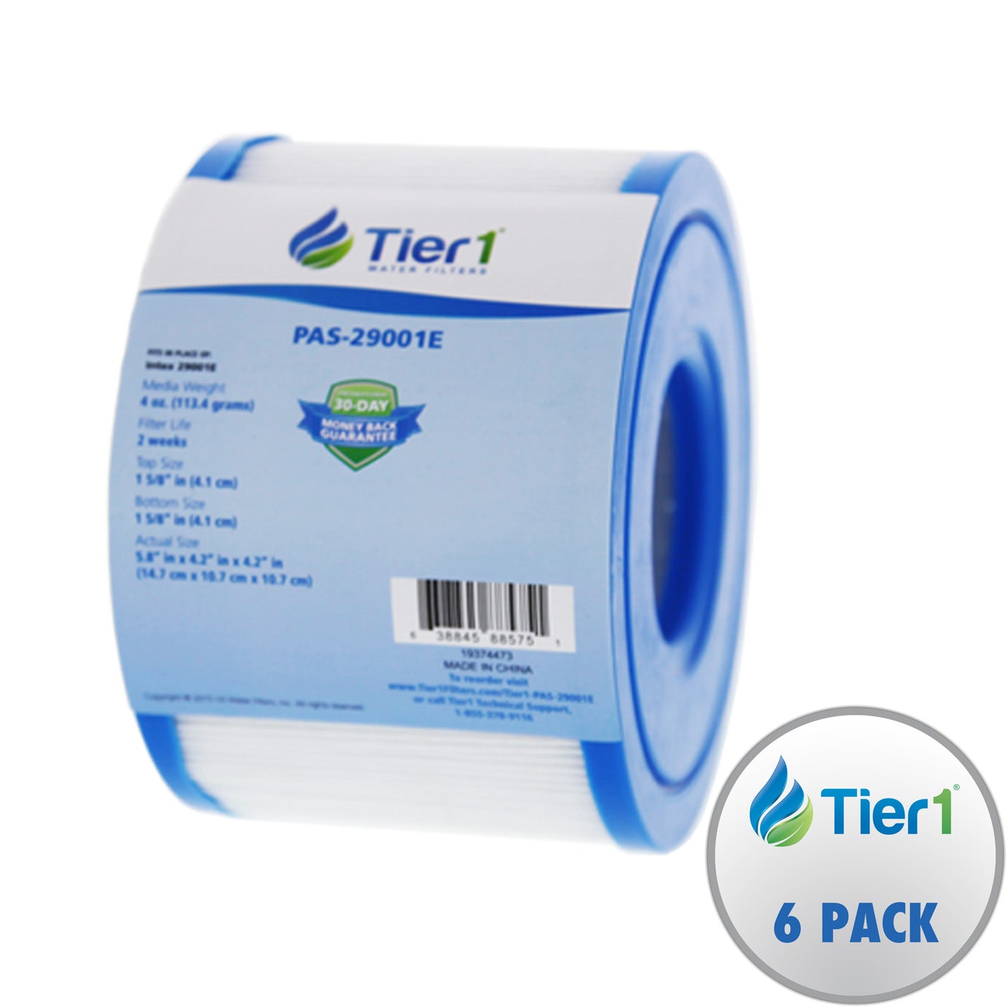3 x 4-1/4 Inch Tier1 Brand Replacement For Intex 29001E (6-Pack) - DiscountFilterStore.com