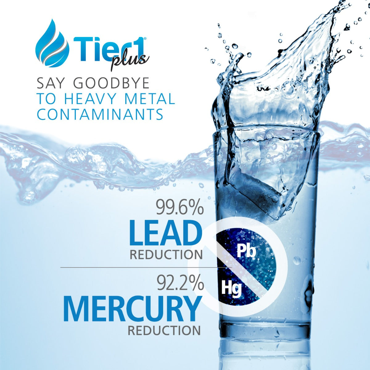 EDR4RXD1 UKF8001 Maytag Comparable Lead and Mercury Reducing Refrigerator Water Filter By Tier1 Plus Heavy Metal Reduction Image- DiscountFilterStore.com