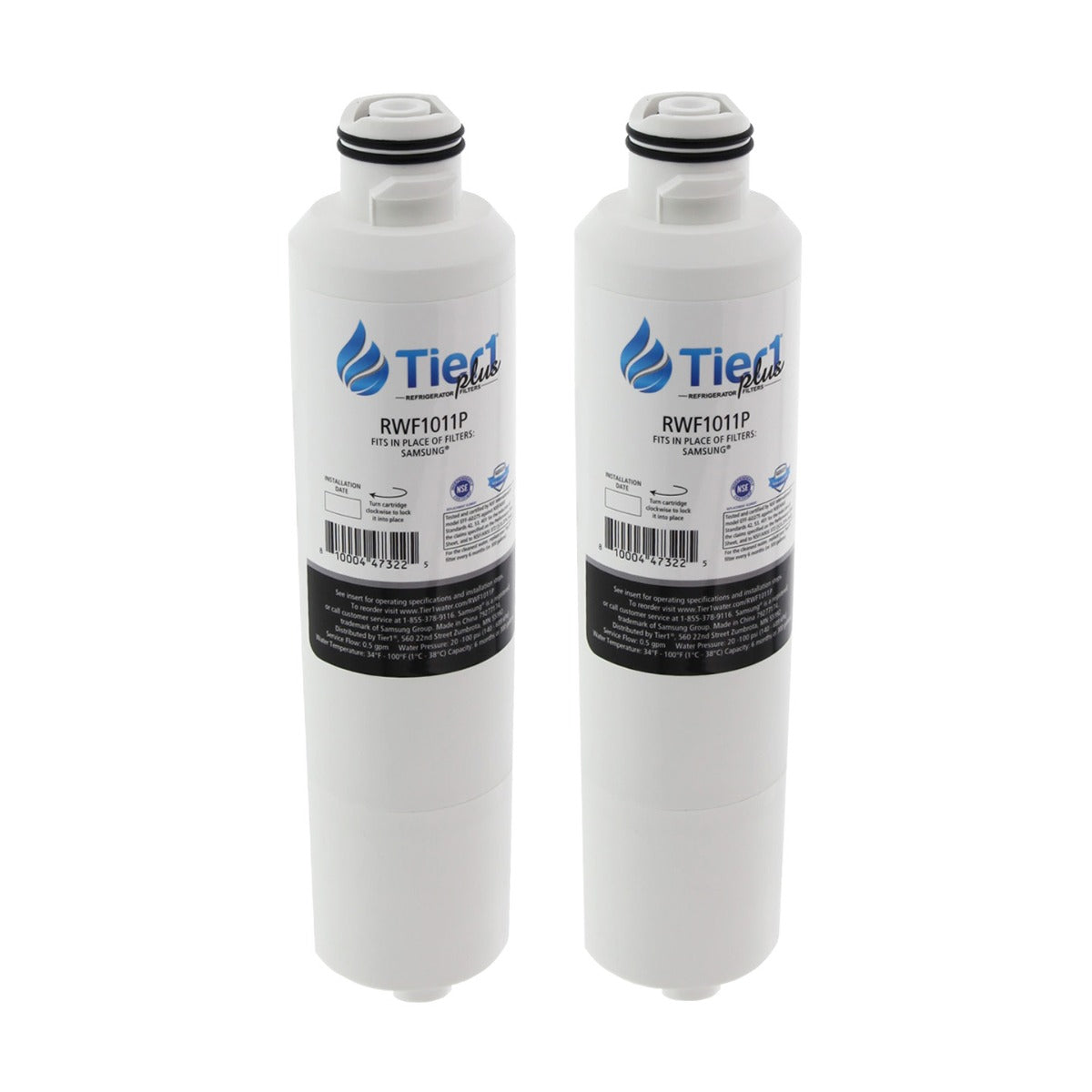 DA29-00020B Samsung Comparable Lead and Mercury Reducing Refrigerator Water Filter By Tier1 Plus 2 Pack- DiscountFilterStore.com