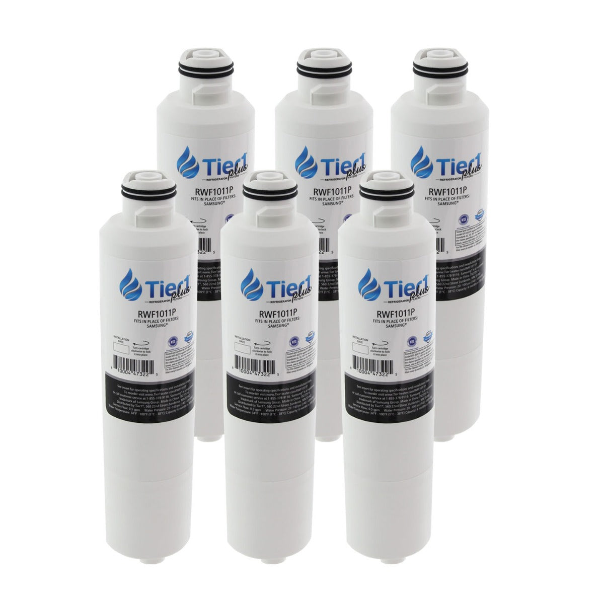 DA29-00020B Samsung Comparable Lead and Mercury Reducing Refrigerator Water Filter By Tier1 Plus 6 Pack - DiscountFilterStore.com