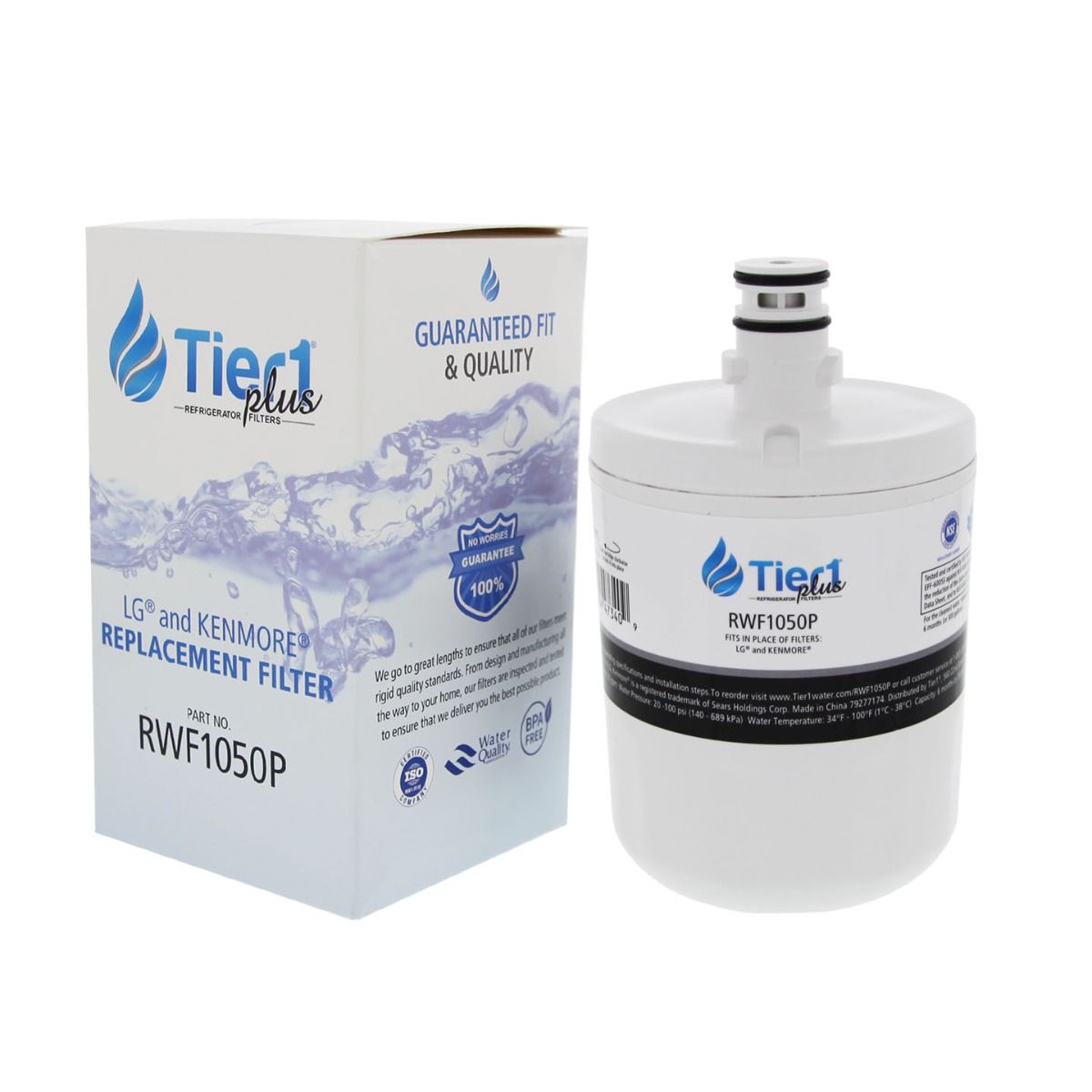 5231JA2002A / LT500P LG Comparable Lead and Mercury Reducing Refrigerator Water Filter By Tier1 Plus - DiscountFilterStore.com