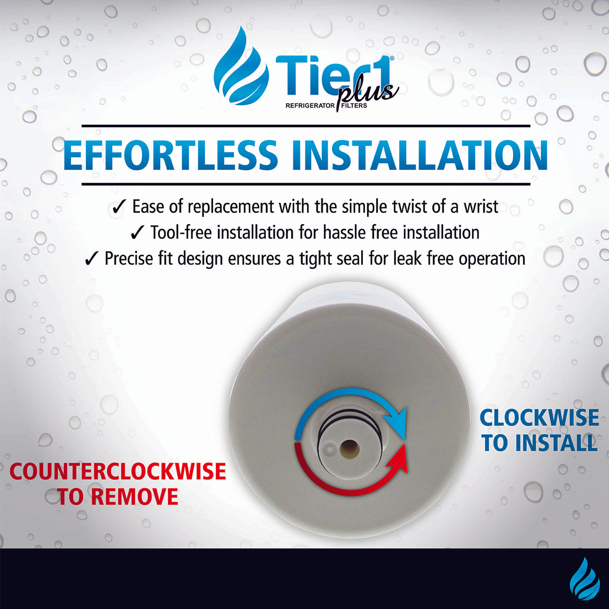 5231JA2002A / LT500P LG Comparable Lead and Mercury Reducing Refrigerator Water Filter By Tier1 Plus - DiscountFilterStore.com