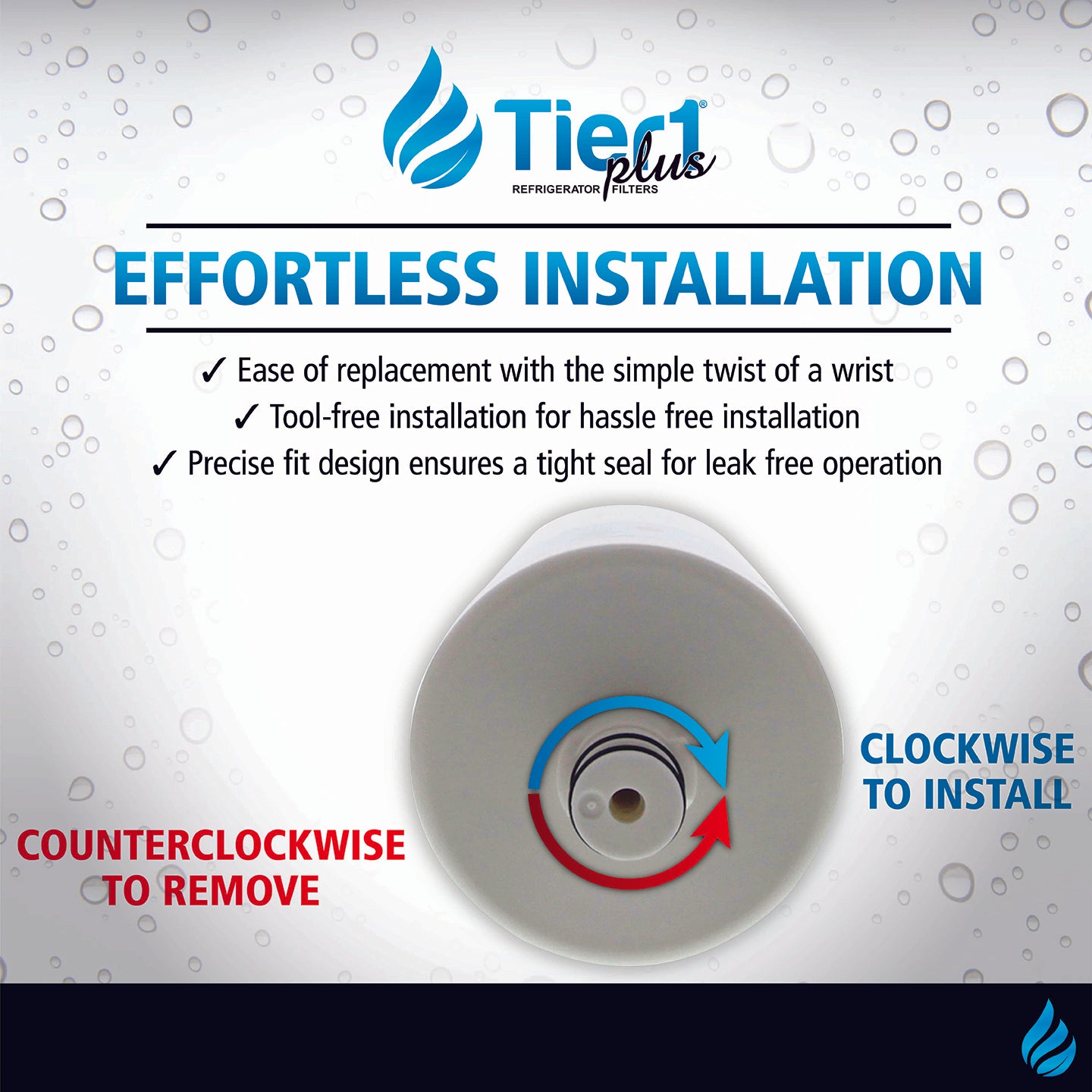 5231JA2002A / LT500P LG Comparable Lead and Mercury Reducing Refrigerator Water Filter By Tier1 Plus - DiscountFilterStore.com