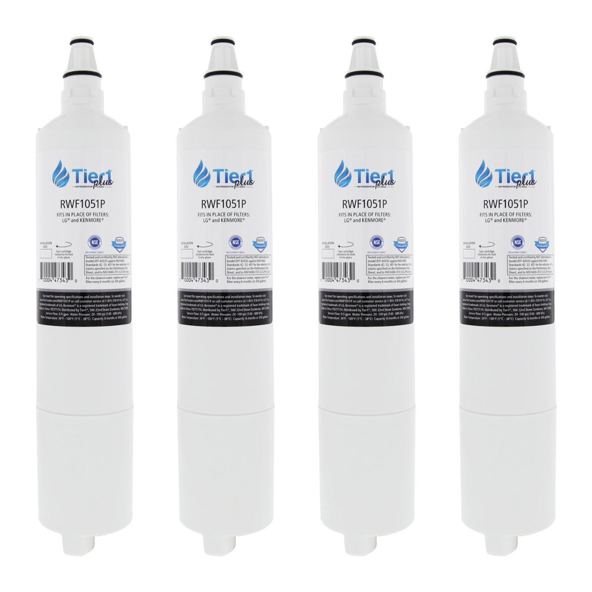 5231JA2006A / LT600P LG Comparable Lead and Mercury Reducing Refrigerator Water Filter By Tier1 Plus - DiscountFilterStore.com