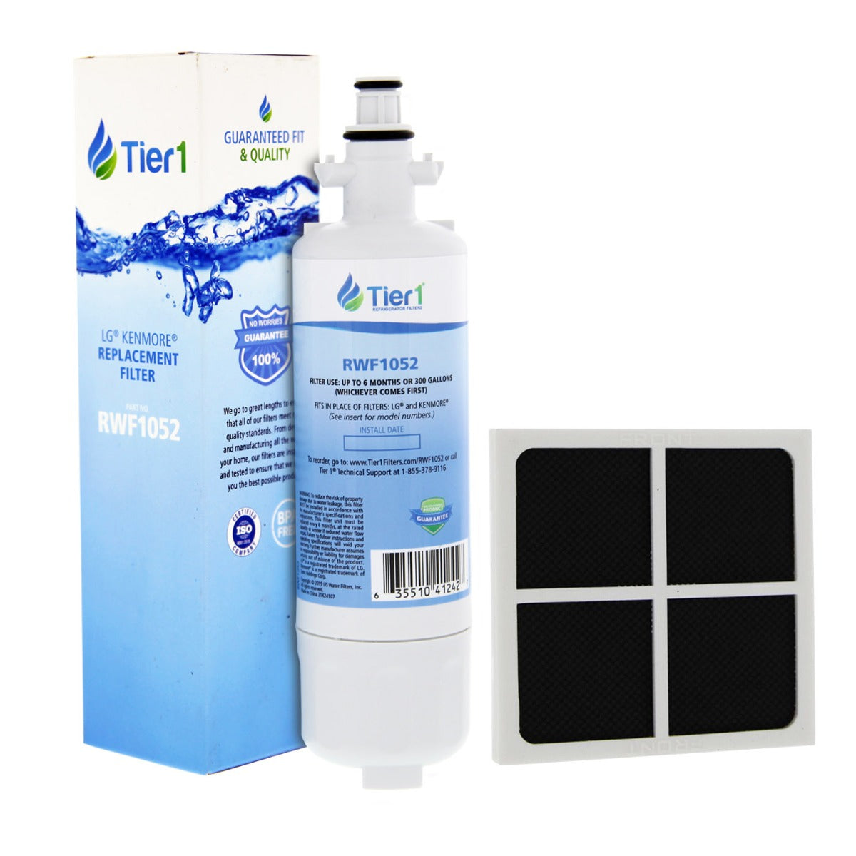 LT700P LG Refrigerator Water Filter and LG LT120F Fresh Air Filter Comparables by Tier1 - DiscountFilterStore.com