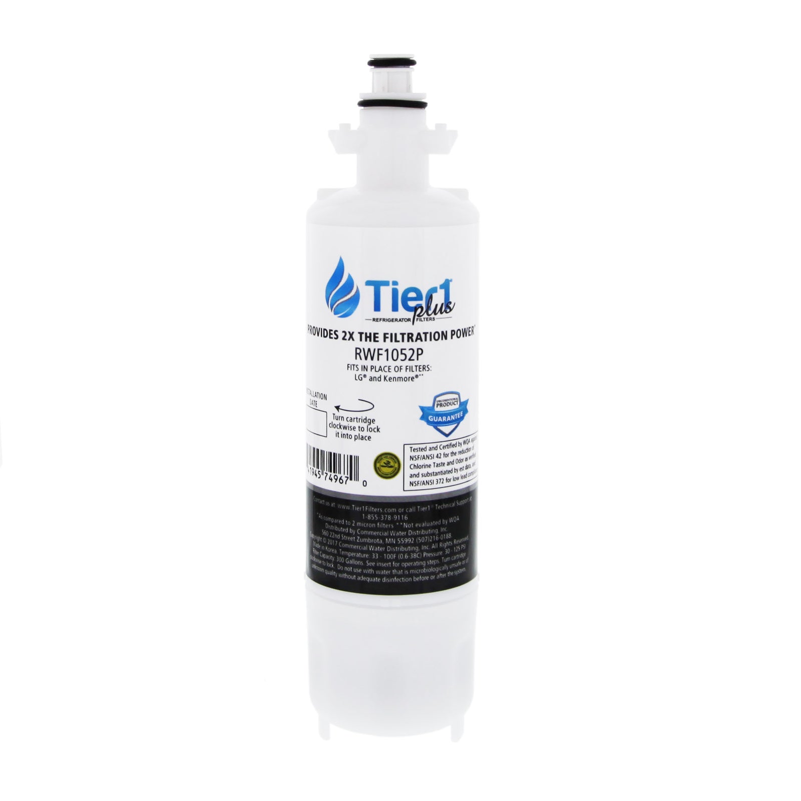 LT700P LG Comparable Lead and Mercury Reducing Refrigerator Water Filter By Tier1 Plus - DiscountFilterStore.com