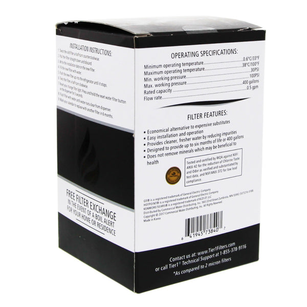 MWFP GE Comparable Lead and Mercury Reducing Refrigerator Water Filter By Tier1 Plus - Refrigerator Filters - 27.99 - DiscountFilterStore.com