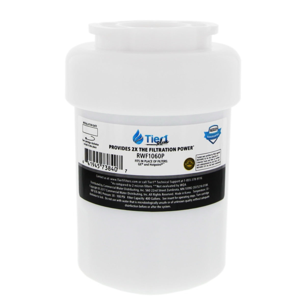 MWFP GE Comparable Lead and Mercury Reducing Refrigerator Water Filter By Tier1 Plus - DiscountFilterStore.com