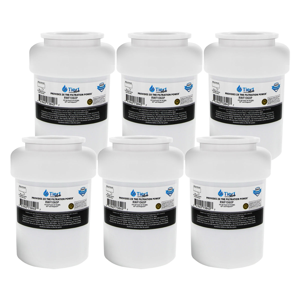 MWFP GE Comparable Lead and Mercury Reducing Refrigerator Water Filter By Tier1 Plus - DiscountFilterStore.com