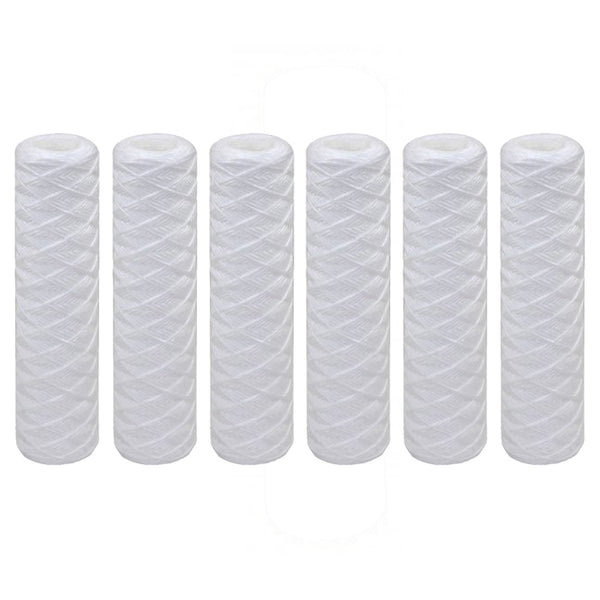 10 inch x 2.5 inch String Wound Sediment Water Filter by Tier1 (20 Micron) - Whole House Cartridges - 4.98 - DiscountFilterStore.com
