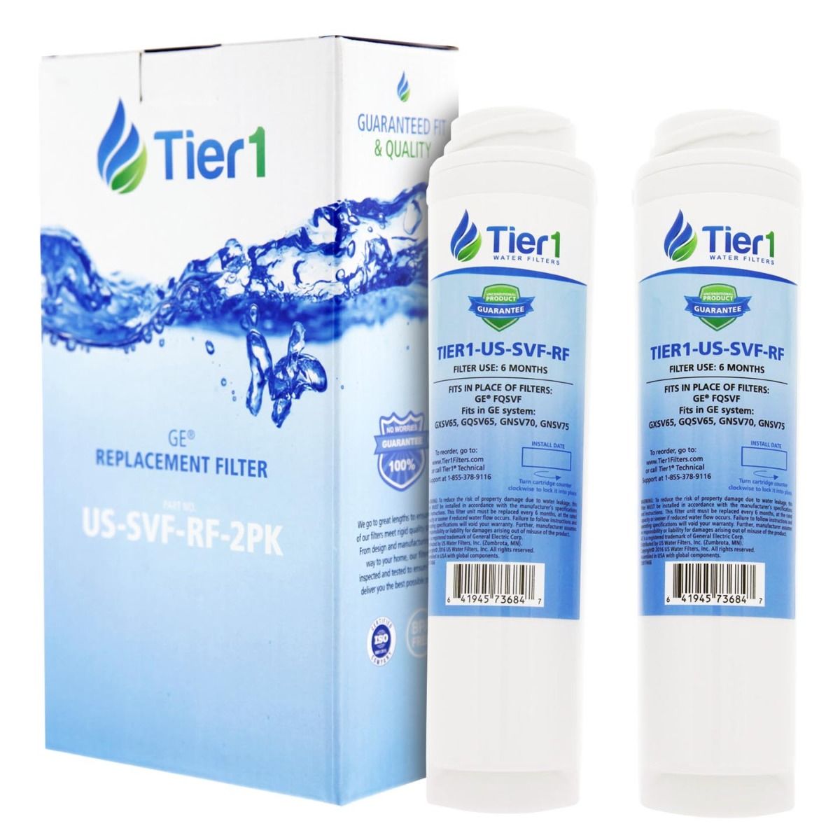 FQSVF GE SmartWater Undersink Water Filter Replacement Cartridge Set By Tier1 - DiscountFilterStore.com