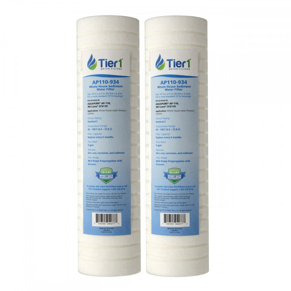 Tier1 AP110 Comparable Whole House Sediment Water Filter - Whole House Cartridges - 5.49 - DiscountFilterStore.com