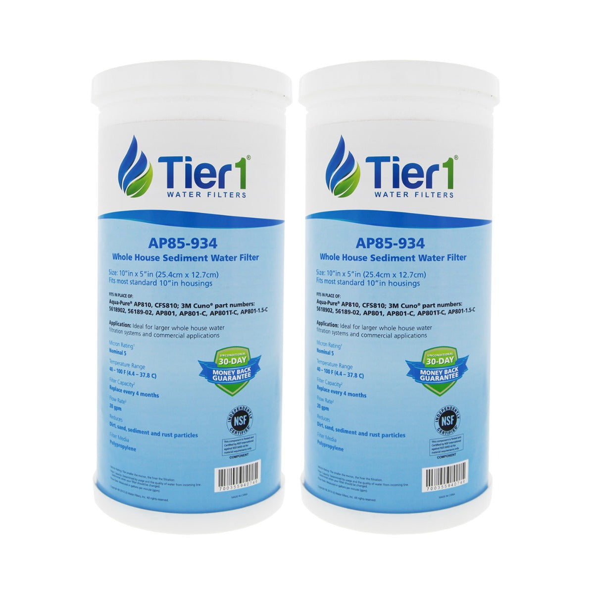 WHKF-DWHB Whirlpool Comparable Whole House Sediment Water Filter by Tier1 - DiscountFilterStore.com