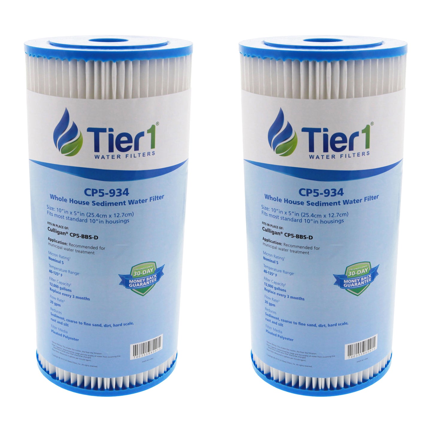 CP5-BBS-D Culligan Comparable Whole House Sediment Water Filter by Tier1 - DiscountFilterStore.com