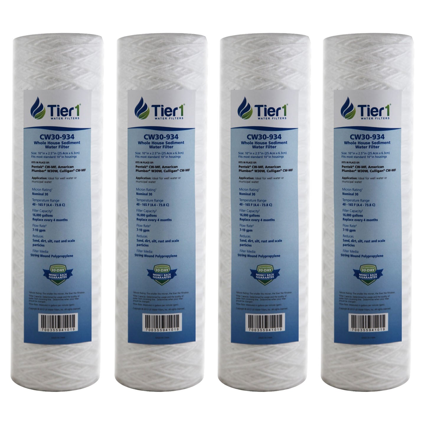 CW-MF Pentek Comparable Whole House Sediment Water Filter by Tier1 - DiscountFilterStore.com
