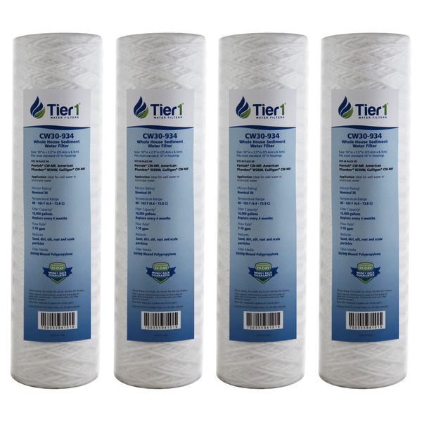 CW-MF Pentek Comparable Whole House Sediment Water Filter by Tier1 - Whole House Cartridges - 6.21 - DiscountFilterStore.com