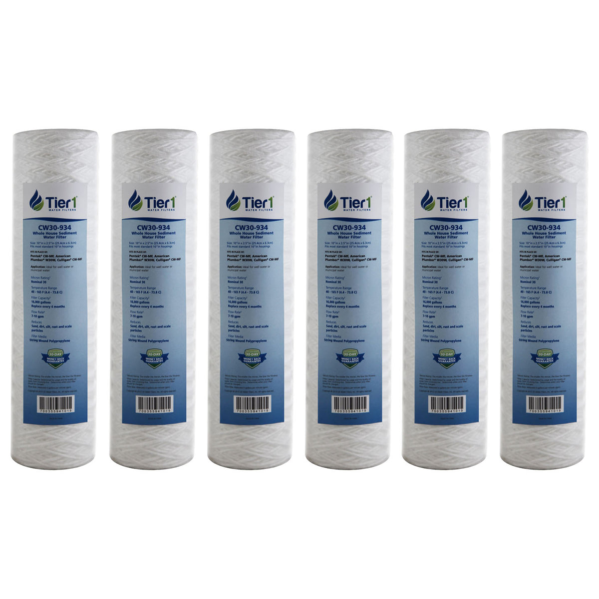 CW-MF Pentek Comparable Whole House Sediment Water Filter by Tier1 - DiscountFilterStore.com