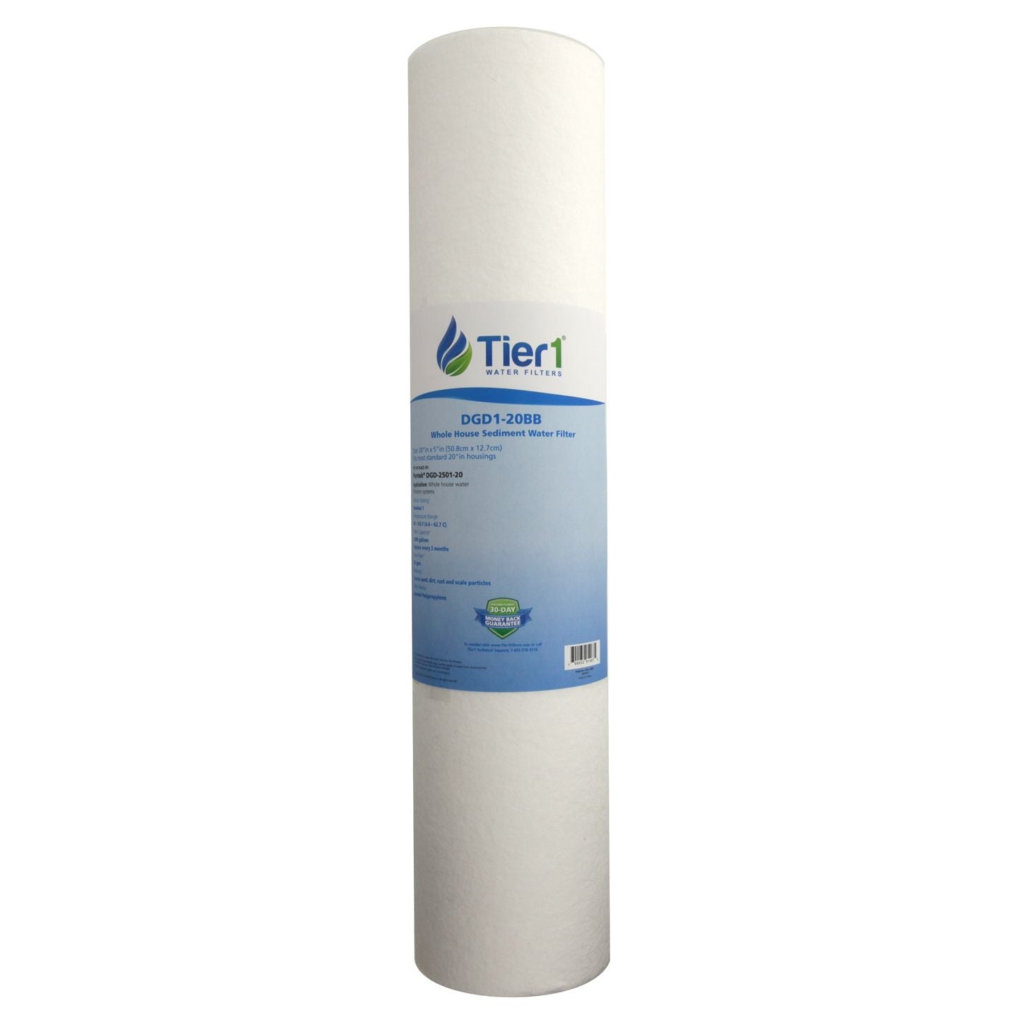 DGD-2501-20 Pentek Comparable Whole House Sediment Water Filter by Tier1 - Whole House Cartridges - 18.97 - DiscountFilterStore.com
